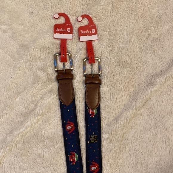 Lot 2 Men’s Christmas ugly sweater belt NWT large - Picture 2 of 10